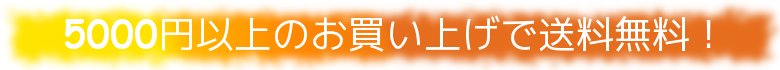 5000円以上お買い上げで送料無料